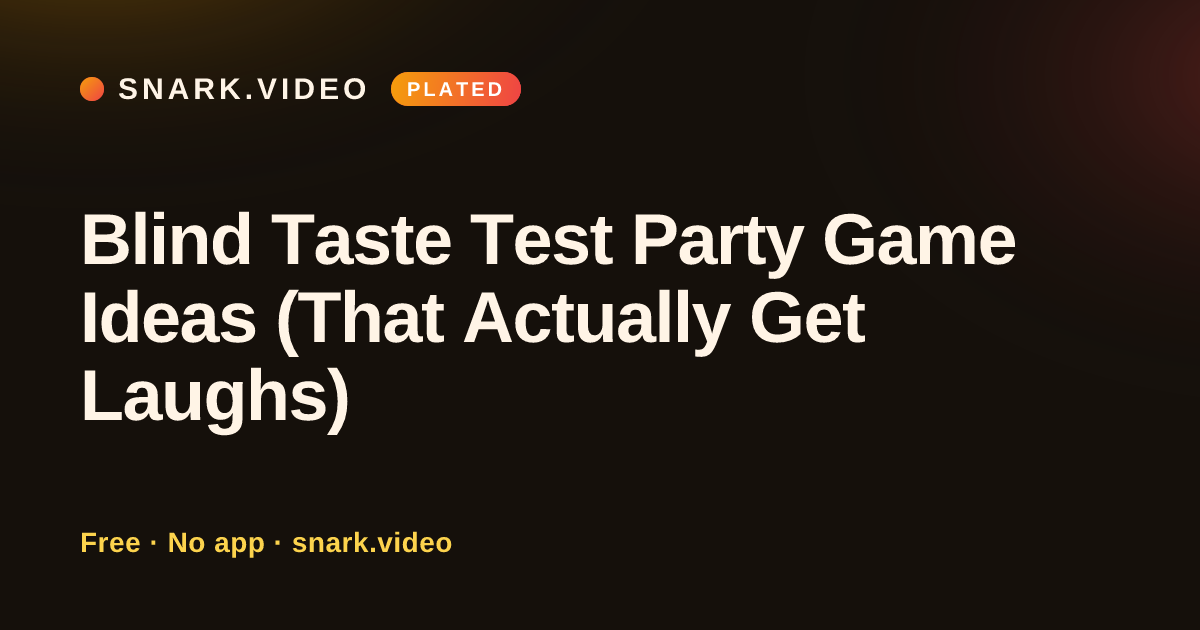 Blind Taste Test Party Game Ideas (That Actually Get Laughs)