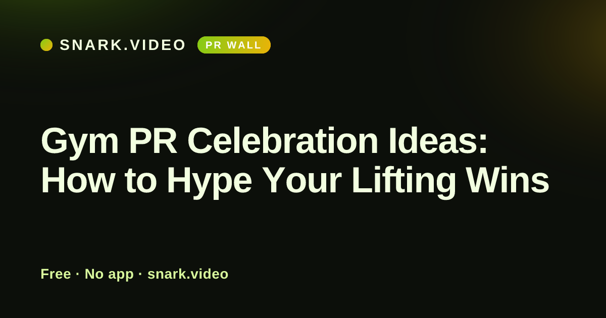Gym PR Celebration Ideas: How to Hype Your Lifting Wins