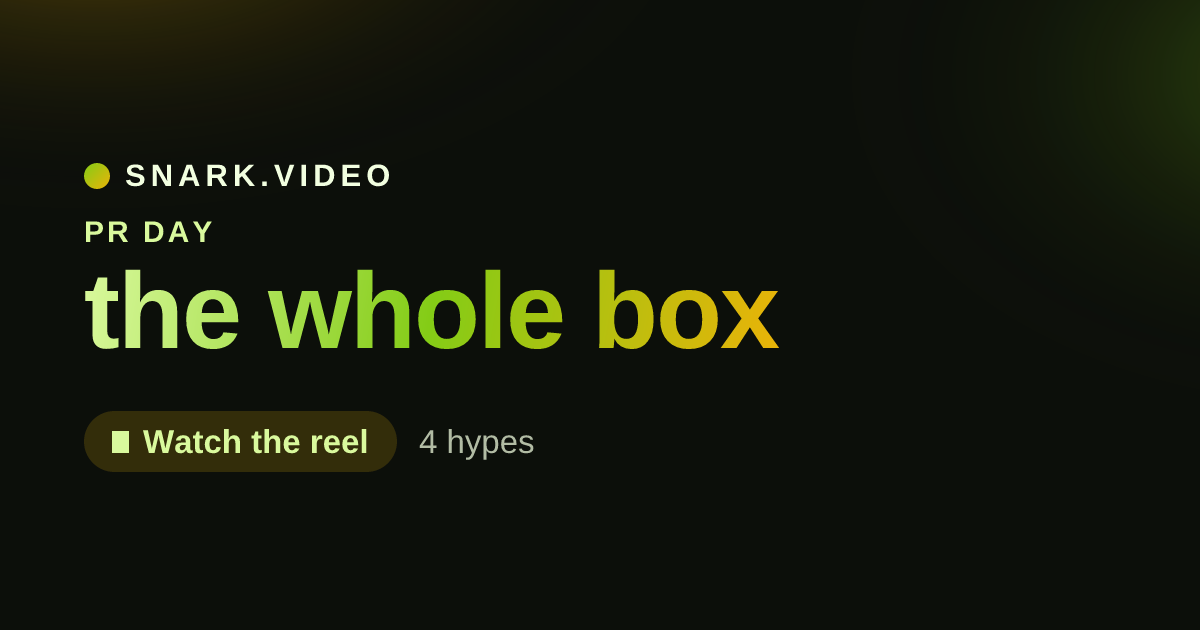 the whole box